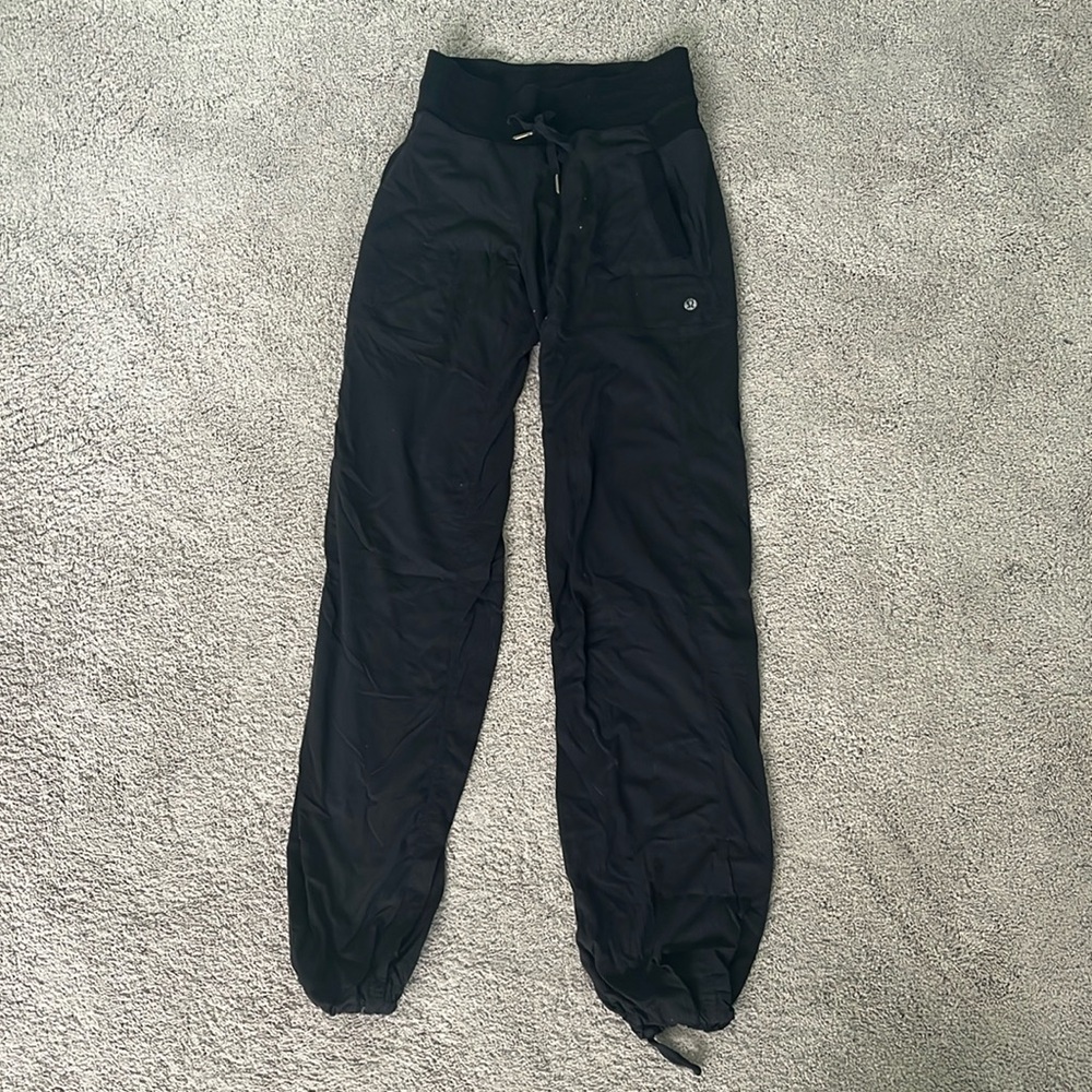 lululemon Athletica Black Studio Drawstring Pants